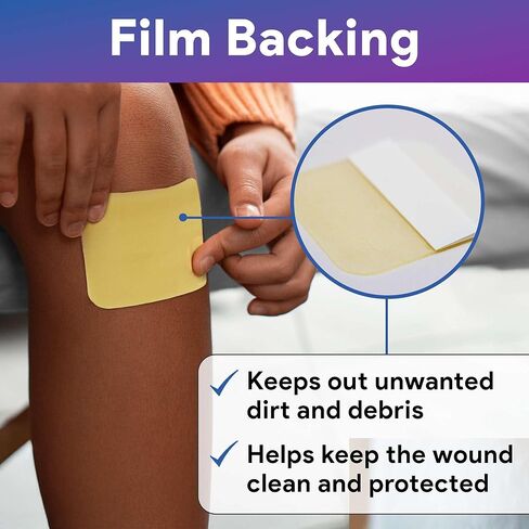 ضمادة هيدروجيل بالعسل مقاس 17.78 سم × 12.7 سم - 10 ورقات هيدروجيل مع عسل طبي بنسبة 30% للجروح - جيد للقروح والجروح الجراحية ومواقع المتبرعين والجروح والسحجات والمزيد in Kuwait