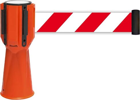 Electriduct Traffic Cone Topper - 3 Meters / 9.8 Feet Retractable Belt - Orange (Pack of 2) in Saudi Arabia