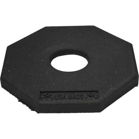 10 lb Rubber Traffic Delineator Post Base: 15.5" x 15.5" x 1.1" in Kuwait