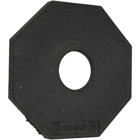 10 lb Rubber Traffic Delineator Post Base: 15.5" x 15.5" x 1.1" in Kuwait