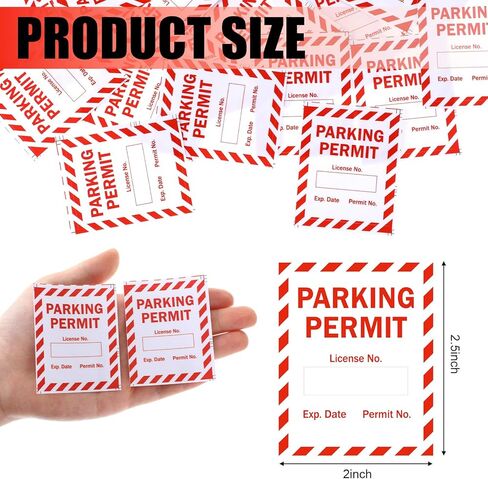 100 Pack Writable Static Cling Parking Decal Parking Car Permit Labels Stickers 2.5" x 2" Numbered 001-100 Clear Labels in Saudi Arabia