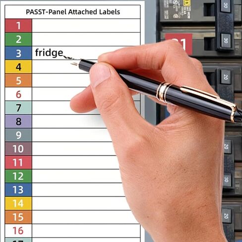 Waterproof Electrical Panel Labels,2Sheets Self-Adhesive Breaker Box Stickers Industrial Grade Circuit Identification Sticker in Saudi Arabia
