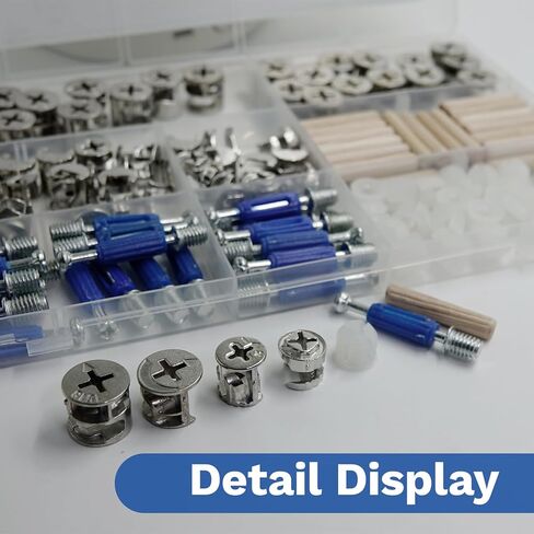 150PCS Cam Locks for Furniture 3-in-1 Eccentric Hardware Wheels Furniture Fasteners Cam Lock Nuts and Cam Screws Furniture Cam Lock Fasteners for Drawer Dresser Cabinet Easy to Install in Saudi Arabia