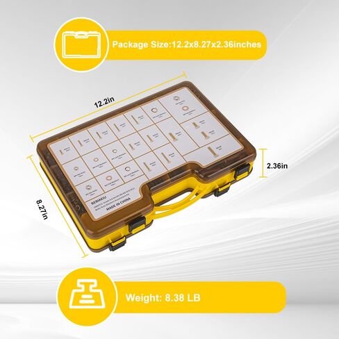 1066pcs Metric Bolt Assortment – 8.8 Grade, M4 M5 M6 M8 M10 M12 Heavy Duty Hex Bolts and Nuts Kit, Yellow Zinc Plating for Outdoor, Durable Storage Case, Ideal for DIY, Automotive, Length: 12-40mm in Saudi Arabia