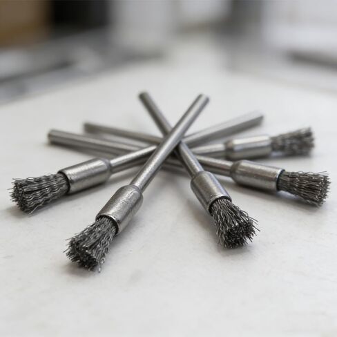20-Piece 5mm x 3mm Steel Wire End Brushes – Polishing & Rust Removal Bits for Rotary Tools in Saudi Arabia