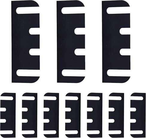 Door Hinge Shims 3.5 Inch, 10 Pack PVC Door Hinge Repair Kit Spacers for Door Alignment Adjustment, Black in Saudi Arabia