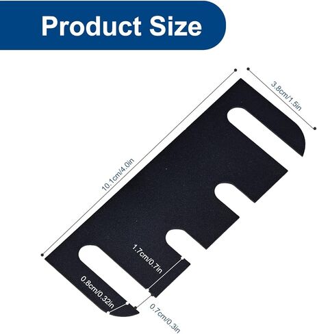 Door Hinge Shims 3.5 Inch, 10 Pack PVC Door Hinge Repair Kit Spacers for Door Alignment Adjustment, Black in Saudi Arabia