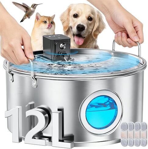 74oz/2.2L Dog Water Fountain, Cat Fountain for Drinking - Pet Water Fountain for Cats Inside in Saudi Arabia