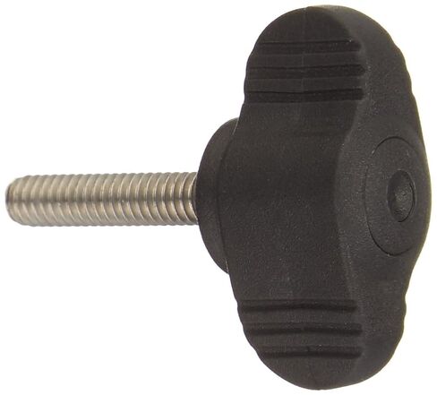Kipp 06652-00AEX20 Novo·Grip Thermoplastic Mini Wing with 8-32" External Thread, Stainless Steel Stud, Inch, 28 mm Diameter, 20 mm Screw Length, Grey (Pack of 10) in Saudi Arabia