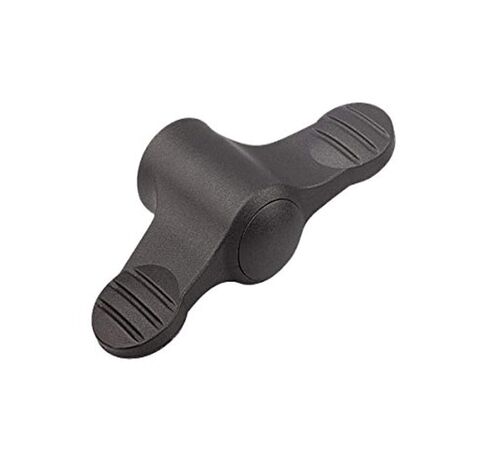 Kipp 06652-0105 Novo·Grip Grey Thermoplastic Wing Grip with M5 Internal Thread, Stainless Steel Bushing, Metric, 14 mm Diameter, Anthracite Grey Cap Color (Pack of 10) in Saudi Arabia