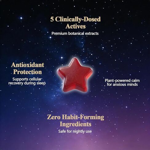 LyraSleep - علكات النوم الطبيعية | تغفو بلطف في 30 دقيقة - تساعدك على الاستمتاع بنوم مريح، 60 قطعة in Kuwait