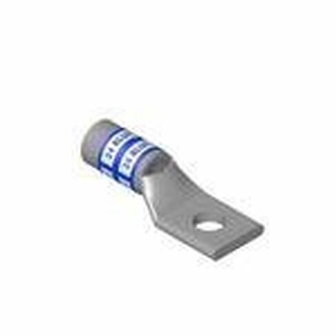 Thomas & Betts 54105 Compression Lug, 1-Hole, Copper, 6 AWG, 1/4" Stud Size, Blue- Pack of 10 in Saudi Arabia