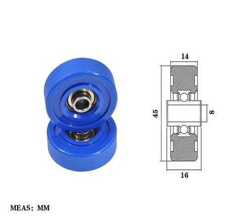 Polyurethane PUFL60845-14W16 Fluent Pulley Non-Standard 608 Rubberized Bearing in Saudi Arabia