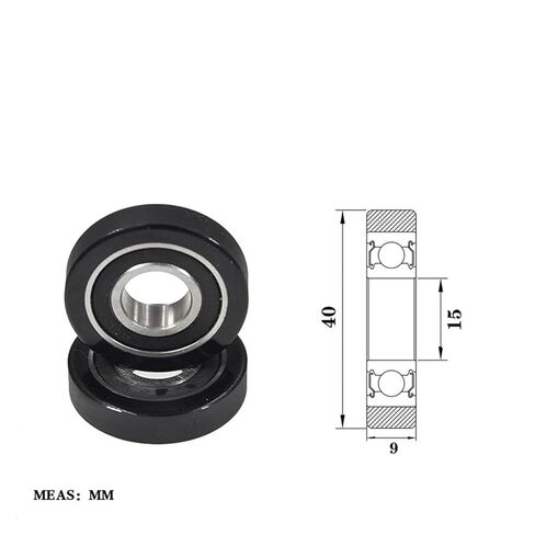 Polyurethane Molded Bearing PU600240-9 Rubberized Pulley Guide Wheel in Saudi Arabia