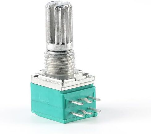 10Pcs B10K Potentiometer RK097G Dual Speaker Amplifier Potentiometer 15mm 6 Pin 09 B10K Potentiometer for Audio AMP in Saudi Arabia