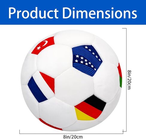 كأس العالم لكرة القدم وسادة 2026 كرة القدم رمي الكرة وسادة جولة كرة القدم أفخم الوسائد الزخرفية للأريكة غرفة النوم لعبة يوم ديكور المنزل لينة كرة القدم تحت عنوان أفخم للنساء الرجال المشجعين داخل المنزل 8inx8in in Kuwait
