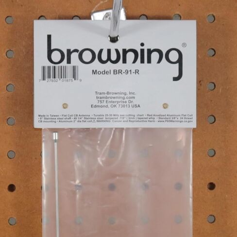 Browning BR-91-R BR-91 63-In. هوائي CB مسطح 15000 واط مع 6 في. رمح ، أحمر in Saudi Arabia
