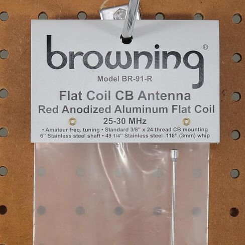 Browning BR-91-R BR-91 63-In. هوائي CB مسطح 15000 واط مع 6 في. رمح ، أحمر in Saudi Arabia