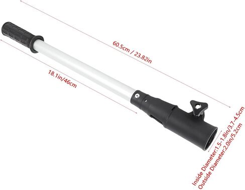 Fockety Tiller Extension Handle, 18 Inches Telescoping Aluminum Tiller Handle Extension for Outboard, Non Slip Universal Ergonomic Trolling Motor Extensions Handles for Boat in Saudi Arabia