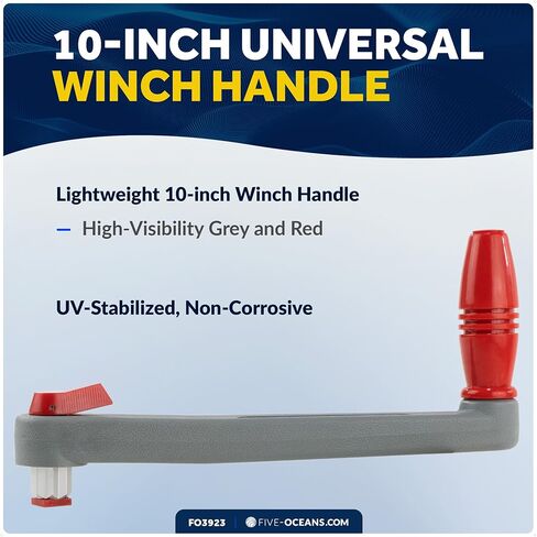 Five Oceans Sailboat Winch Handle, Universal Floating Winch Handle, Lock–in Mechanism, Lightweight and Strong, Fiberglass Reinforced Plastic in Saudi Arabia