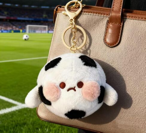 سلسلة مفاتيح JEWSUN لطيفة لكرة القدم من القطيفة الناعمة لحقيبة الظهر in Kuwait