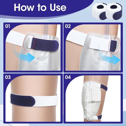 6 عبوات من أحزمة حقيبة الساق، وأشرطة حقيبة تصريف البول، وأشرطة حقيبة ساق القسطرة، وأشرطة تثبيت حقيبة الساق البولية المضادة للانزلاق والتهيج مع نسيج مرن ناعم، ومقابض مريحة للرجال والنساء in Kuwait