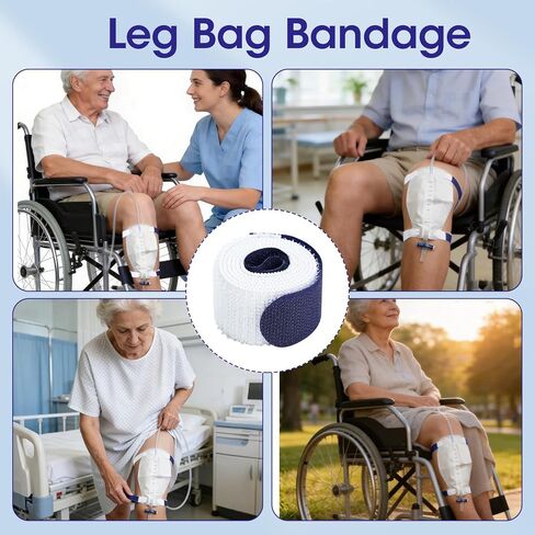 6 عبوات من أحزمة حقيبة الساق، وأشرطة حقيبة تصريف البول، وأشرطة حقيبة ساق القسطرة، وأشرطة تثبيت حقيبة الساق البولية المضادة للانزلاق والتهيج مع نسيج مرن ناعم، ومقابض مريحة للرجال والنساء in Kuwait