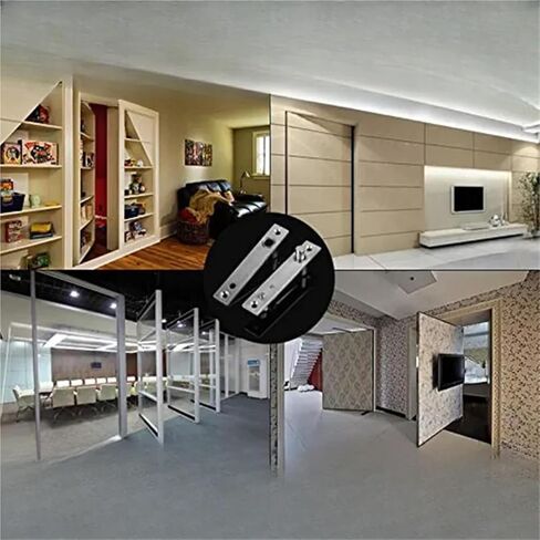 360-Degree Pivot Heavy Duty Rotating Shaft Wooden Door Hinge Murphy Positioning Hidden Axis 1Pcs in Saudi Arabia