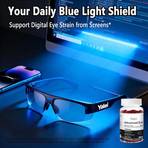 Lutein and zeaxanthin Supplements | Sugar-Free | 10mg Lutein & 2mg Zeaxanthin for Screen Time Eye Care - with Vitamins A, C, E for Digital Eye Strain | Non-GMO | 60 Count in Kuwait