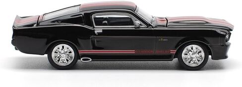 DIECAST MODEL CAR CAR متوافق مع سباق البوب ​​1:64 1967 Shelby Mustang GT500 Gray/Black Limited Edition PR640195 in Saudi Arabia