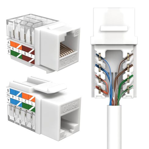CAT5E Keystone Ethernet Wall Jack Bunk Down UTP 45 Degree (إنهاء أسهل من 90 درجة) ، RJ45 Slim Profile Feedination Ant in Saudi Arabia