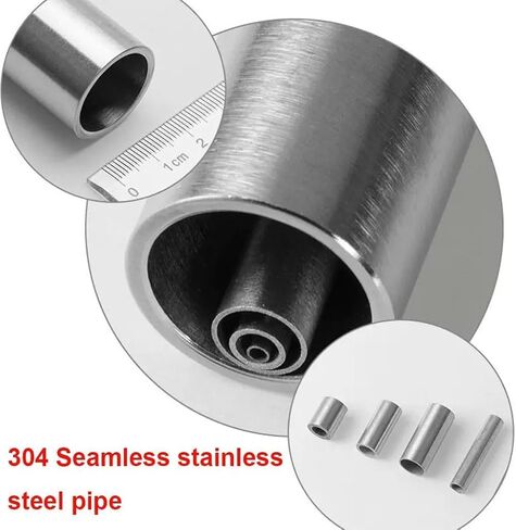 أنبوب من الفولاذ المقاوم للصدأ، قطعة واحدة من أنبوب شعري من الفولاذ المقاوم للصدأ غير ملحوم، طول 500 مم من القطر 14 مم ~ 24 مم (OD 18 مم ID 14 مم) in Kuwait