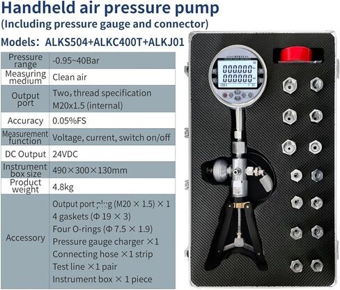 Marine Pressure calibrator Marine Pressure calibra ALKS504+ALKC400T+ALKJ01 Handheld Pneumatic Pump, Vacuum Operated Marine Pressure calibrator, Hydraulic Hand Pump in Saudi Arabia