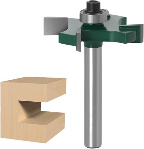 لقمة راوتر لقطع فتحة عرقوب 6 مم مع قطر محمل علوي - 34.9 مم - طول القطع 3 خيارات - 6.35 مم | 9.52 ملم | 12.7 ملم (الحجم: 6x34.9x6.35 ملم) in Kuwait