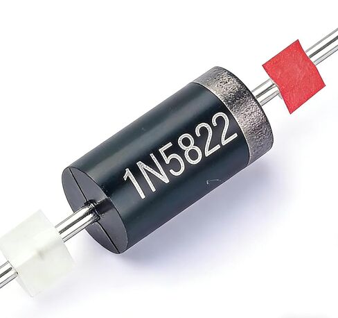 50 قطعة 1N5822 صمامات شوتكي 3A 40V DO-201AD - مقوم سريع لإمدادات الطاقة، ومحول DC-DC، والألواح الشمسية، ومشغلات LED والإلكترونيات التي تصنعها بنفسك in Saudi Arabia