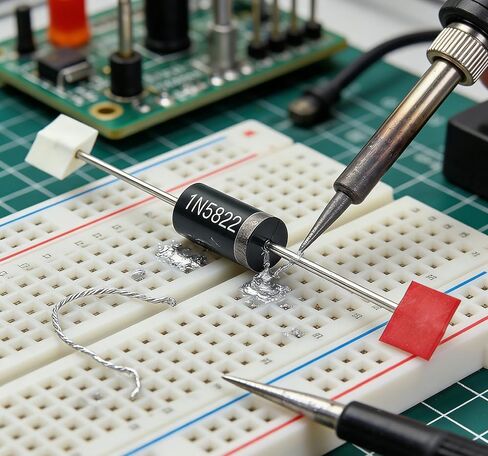 50 قطعة 1N5822 صمامات شوتكي 3A 40V DO-201AD - مقوم سريع لإمدادات الطاقة، ومحول DC-DC، والألواح الشمسية، ومشغلات LED والإلكترونيات التي تصنعها بنفسك in Saudi Arabia