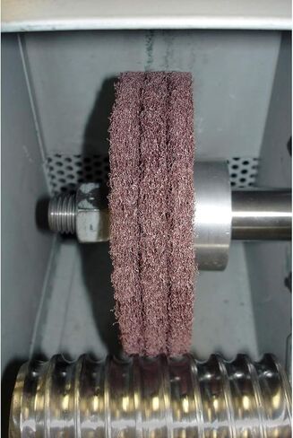 77165 مطحنة بقاعدة 6 بوصات، أقراص خفيفة رملية غير منسوجة مع فتحة أربور، درجة جيدة جدًا، 10 عبوات in Kuwait