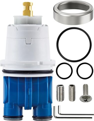 استبدال خرطوشة الدش لـ Delta RP46074 (2006 إلى الوقت الحاضر) عبوة واحدة، متوافقة مع مقبض واحد من سلسلة Delta 13 14، تتضمن صامولة غطاء محرك السيارة، وإصلاح التسرب أو التنقيط، أو مشاكل درجة الحرارة أو الضغط in Kuwait