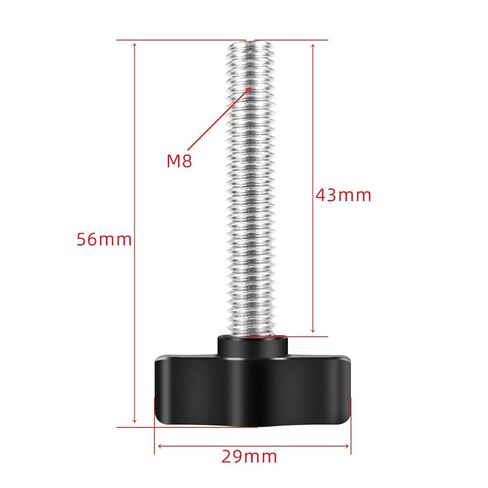 Screws Thumb Screws 1PCS M8 Thread Bolt Stainless Steel Hand Tighten Handle Screw T Wing Head Aluminum Alloy Manual Knob Camera Thumb Screw(M8x38mm) in Saudi Arabia