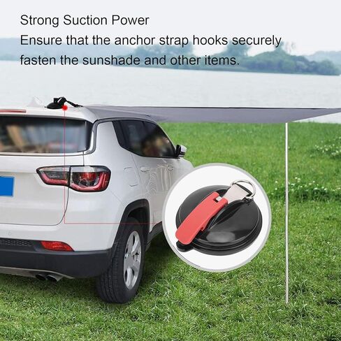 Alomejor Suction Cup Anchor Hook, Heavy Duty ABS Multifunctional Suction Cup for Yacht and RV with Strong Hold and Easy Installation in Saudi Arabia