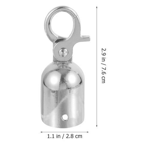 DOITOOL 4 قطع من أغطية نهاية الحبل سدادة الحبل مع خطاف، مشابك مخلب جراد البحر، أغطية نهاية الحبل حاجز خطافات نهاية الحبل للتحكم في الحشود ومقسم طابور الانتظار in Kuwait