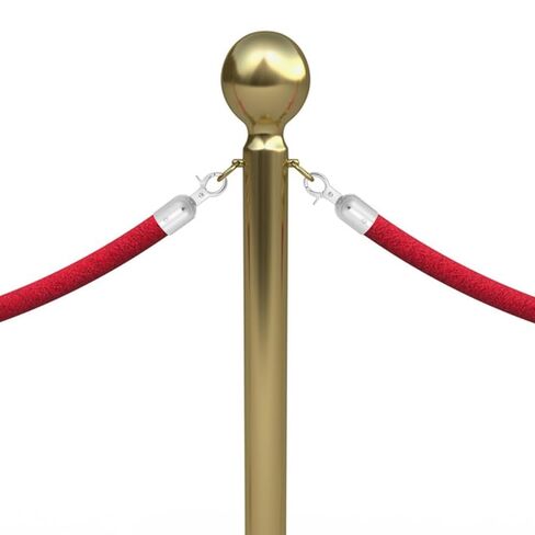 DOITOOL 4 قطع من أغطية نهاية الحبل سدادة الحبل مع خطاف، مشابك مخلب جراد البحر، أغطية نهاية الحبل حاجز خطافات نهاية الحبل للتحكم في الحشود ومقسم طابور الانتظار in Kuwait