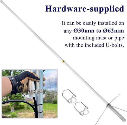 144/430MHz 2m/70cm Dual-Band Base Station Antenna,5.5/8.5dBi High Gain Fiberglass Antenna,for AnyTone BTECH Icom Motorola Mobile Transceiver Repeater in Saudi Arabia