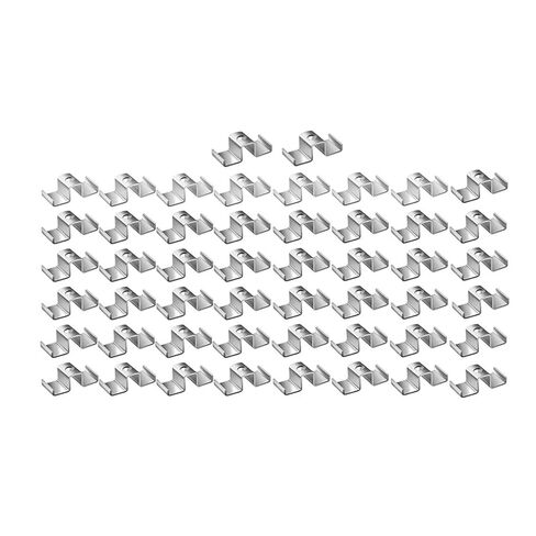 Grating Clip Saddle Clips, Metal Hardware Replacement Sturdy Grid Plate Clip Heavy Duty for Mezzanines Walkways Stairs- 25pcs in Saudi Arabia
