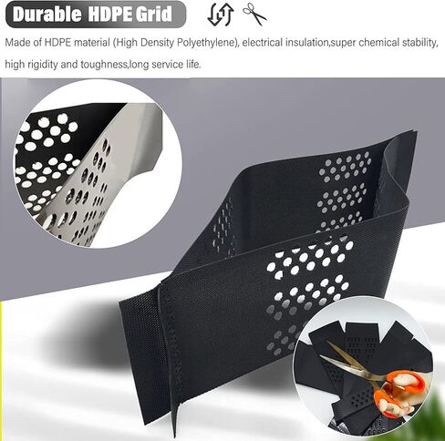 Ground Grid Stabilizer, Driveway Walkway Paving Grids for Gravel/River Rock/Granite, Slight Slope Stabilizer Mesh Permeable Pavers, Honeycomb(3x6 m/10x20 ft) in Saudi Arabia