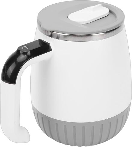 POCREATION Automatic Stirring Cup, 316 Stainless Steel, Temperature Display Electric Mixing Mug, Ideal for Coffee and Fitness Drinks At Home or in Saudi Arabia