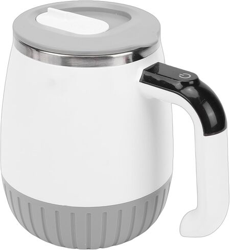 POCREATION Automatic Stirring Cup, 316 Stainless Steel, Temperature Display Electric Mixing Mug, Ideal for Coffee and Fitness Drinks At Home or in Saudi Arabia