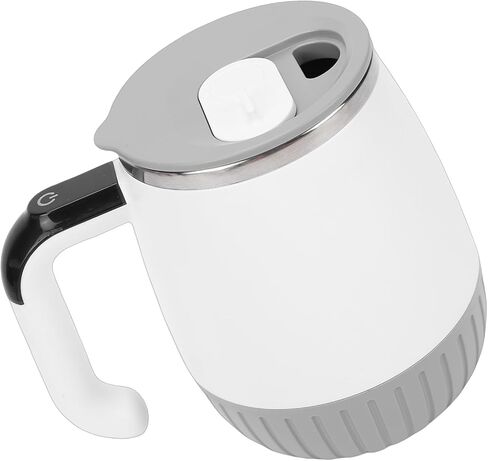 POCREATION Automatic Stirring Cup, 316 Stainless Steel, Temperature Display Electric Mixing Mug, Ideal for Coffee and Fitness Drinks At Home or in Saudi Arabia