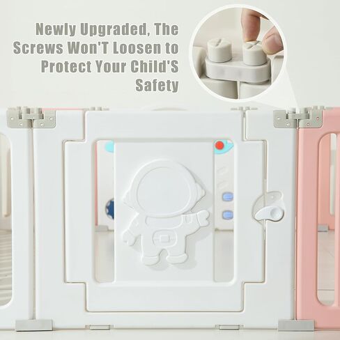 Play Play Pen ، أقلام اللعب القابلة للطي للأطفال والأطفال الصغار ، 22 لوحًا كبيرًا للعب أطفال كبير ، رواد فضاء محمول ، ساحة الأطفال بوابة الأطفال - ملونة in Kuwait