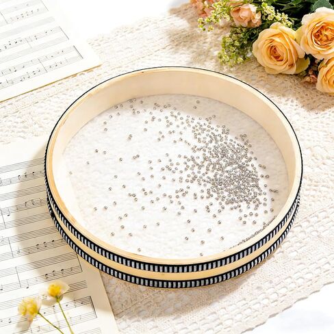 4 pack White Ocean Drums Set - Wave Bead Sea Drums,6/8/10/12 inch Healing Musical Instrument for Home,Classroom and Stress Relief in Saudi Arabia